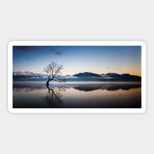 Winter Sunrise, Wanaka Sticker by njones